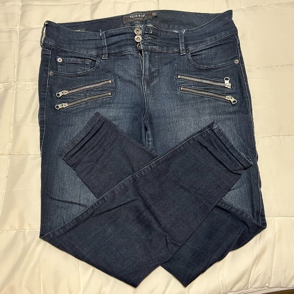 Torrid 14R Zipper Jeggings